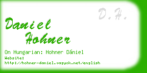 daniel hohner business card