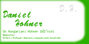 daniel hohner business card